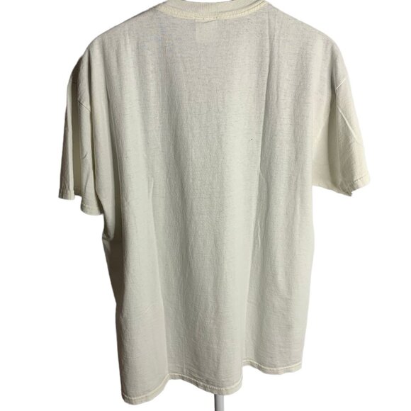 Vintage 1996 Highlander Crewneck T Shirt XL White Short Sleeve MacLeod Promo - Picture 8 of 10